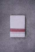 KERALOOM FINISH COTTON 326 W/D DHOTI 3.80 MTR - Dark Pink