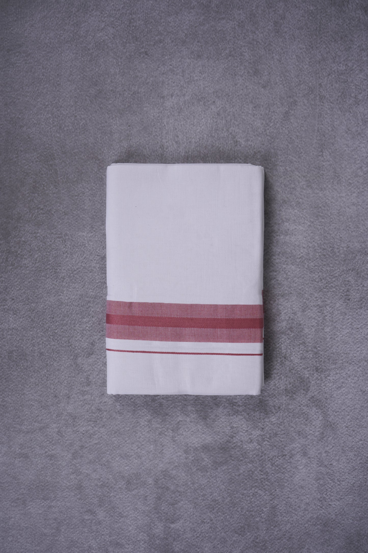 KERALOOM FINISH COTTON 326 W/D DHOTI 3.80 MTR - Dark Pink