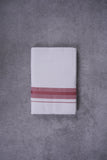 KERALOOM FINISH COTTON 326 W/D DHOTI 3.80 MTR - Dark Pink