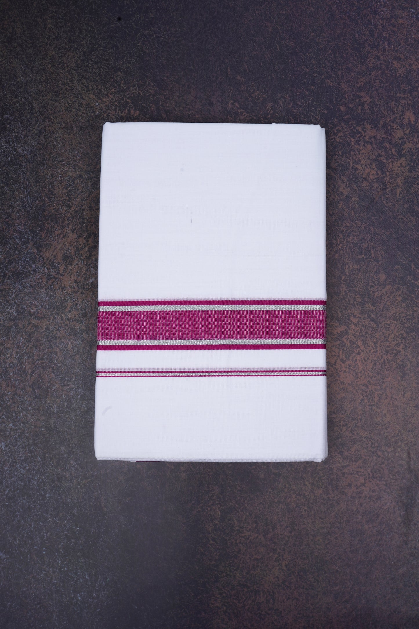 FD-167 W/D DHOTI 3.80 MTR-Dark Pink