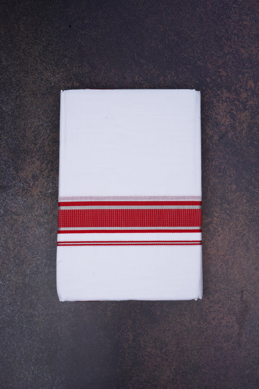 FD-167 W/D DHOTI 3.80 MTR-Red
