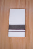 FCD-74 W/D DHOTI 3.80 MTR-Dark Brown