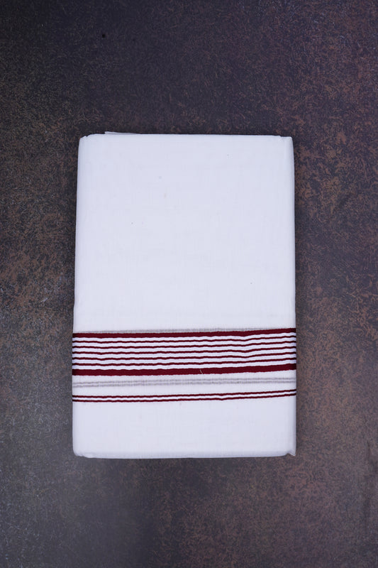 FD-158 W/D DHOTI 3.80 MTR-Maroon