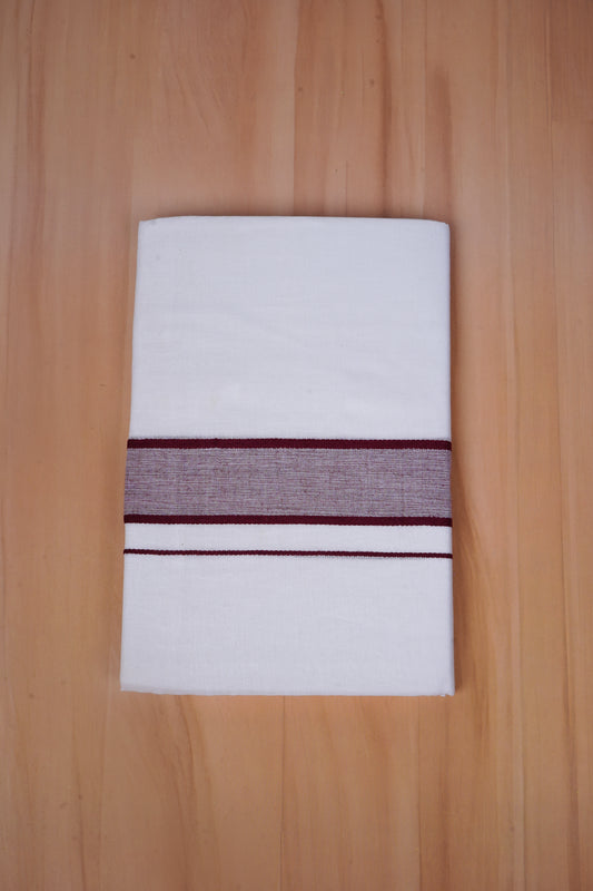 FCD-568 W/D DHOTI 3.80 MTR - Dark Maroon