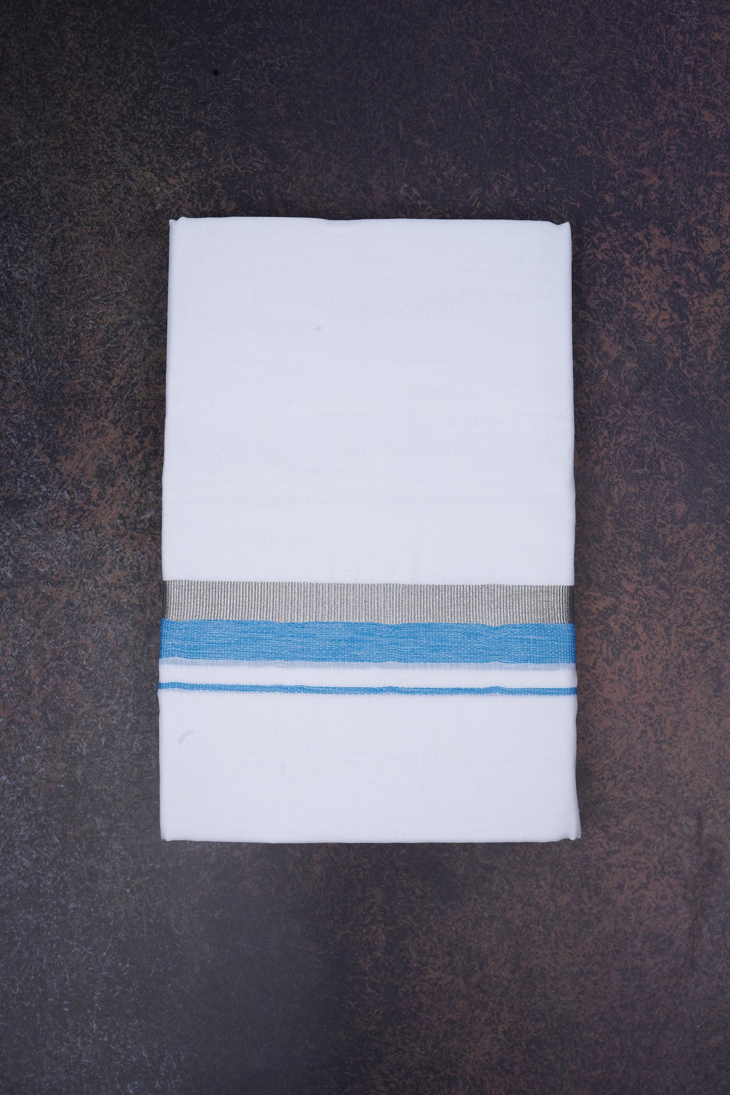FD-168 W/D DHOTI 3.80 MTR-Blue