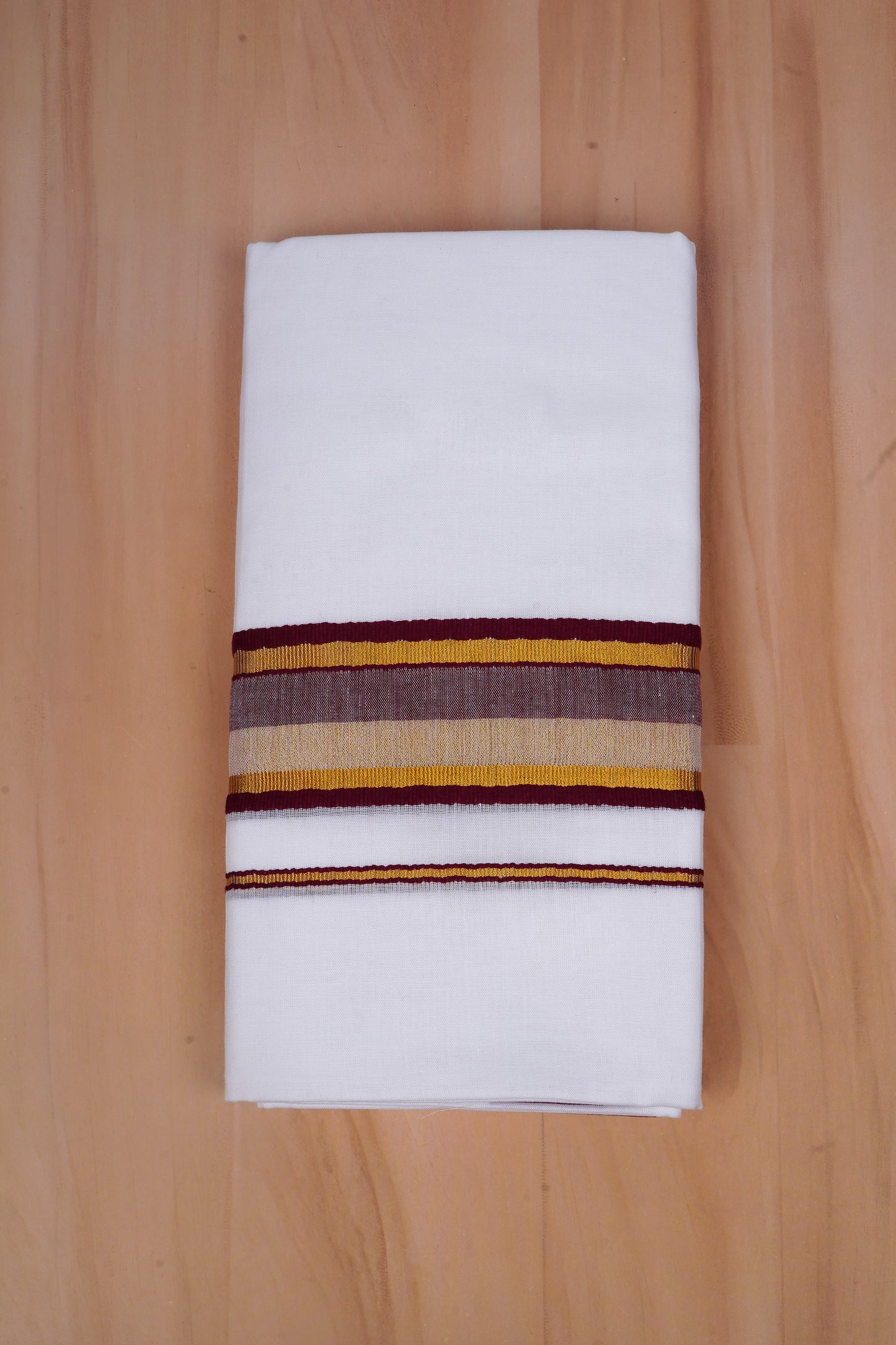 FCD-519 W/D DHOTI 3.80 MTR-Dark Maroon
