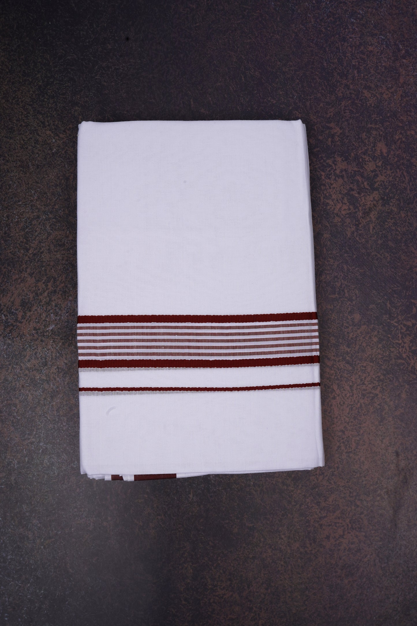 FD-162 W/D DHOTI 3.80 MTR-Dark Brown