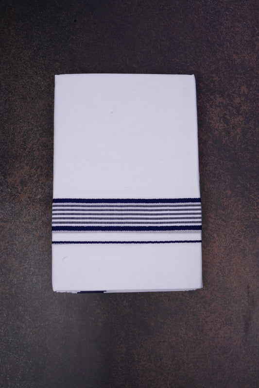 FD-162 W/D DHOTI 3.80 MTR-Navy Blue