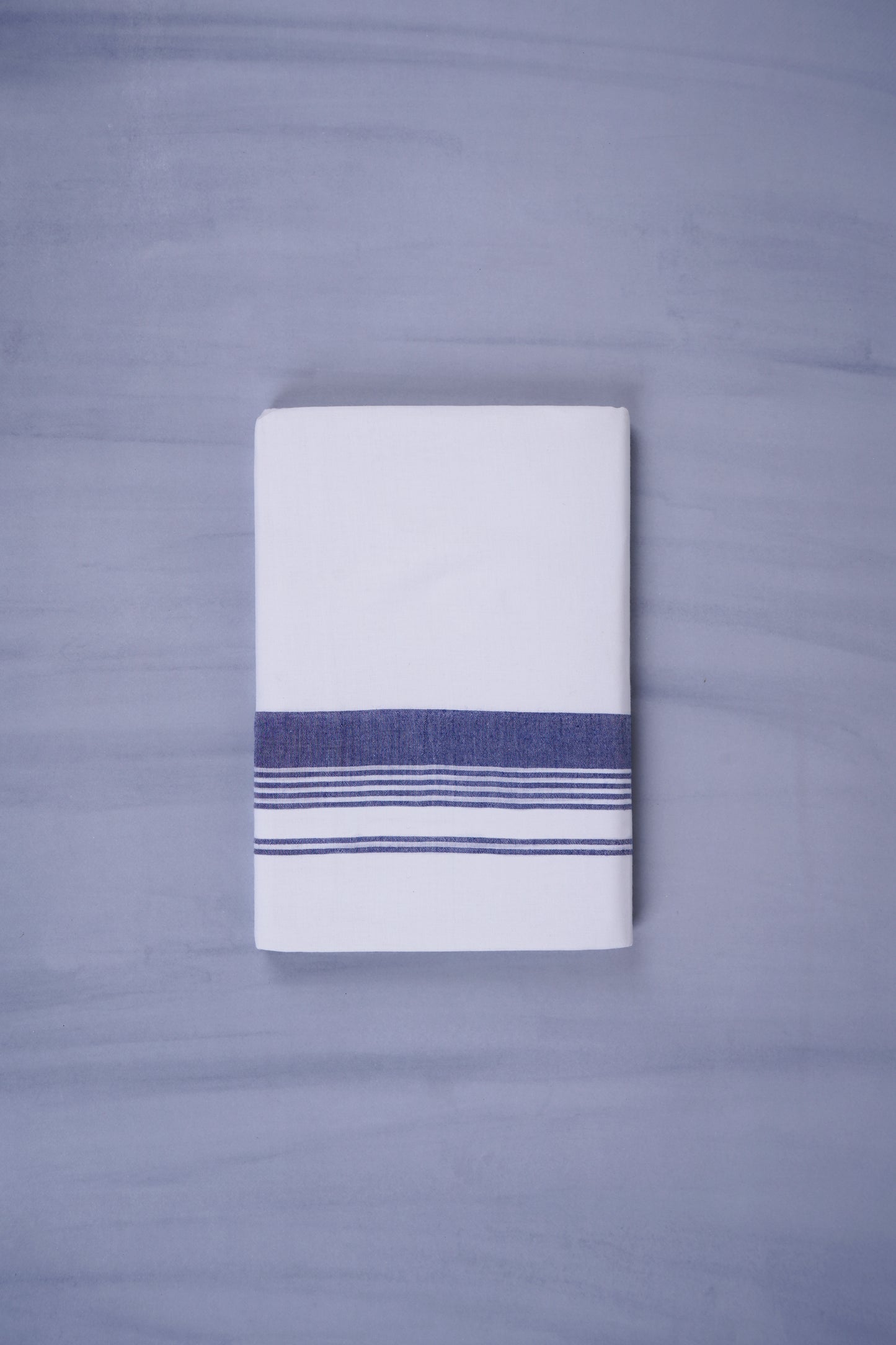 KERALOOM FINISH COTTON 327 W/D DHOTI 3.80 MTR - Navy Blue
