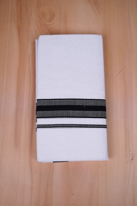 FCD-332 W/D DHOTI 3.80 MTR-Dark Black