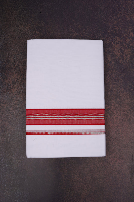 FD-166 W/D DHOTI 3.80 MTR-Red