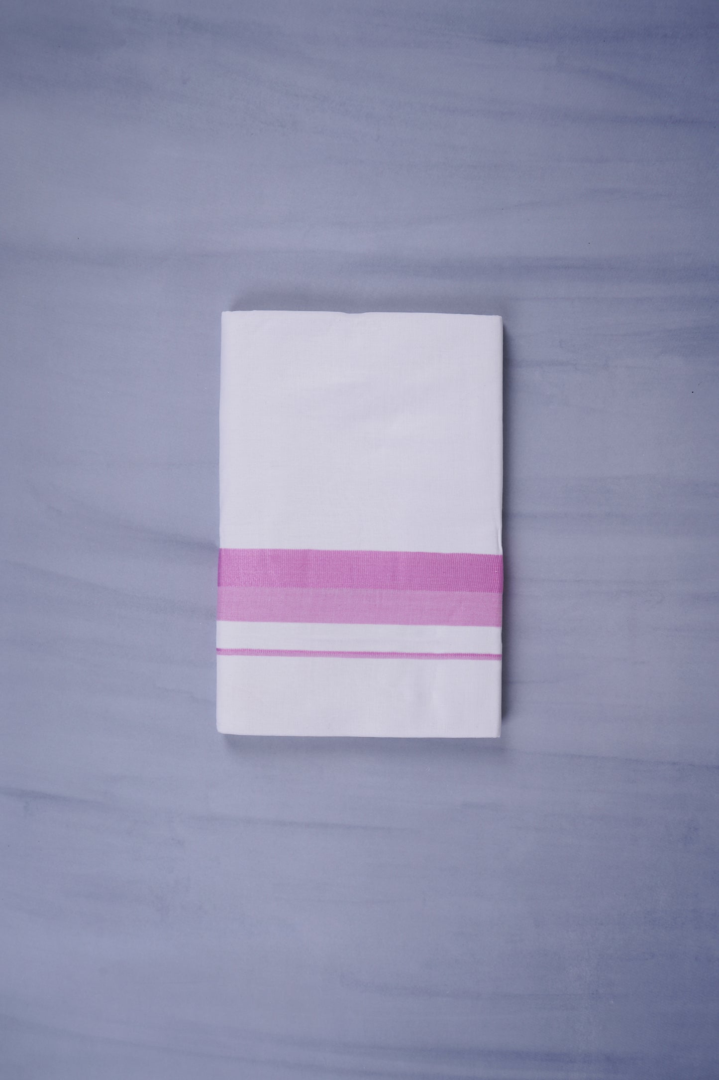 KERALOOM FINISH COTTON 332 W/D DHOTI 3.80 MTR - Pink