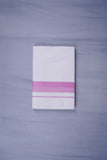 KERALOOM FINISH COTTON 332 W/D DHOTI 3.80 MTR - Pink
