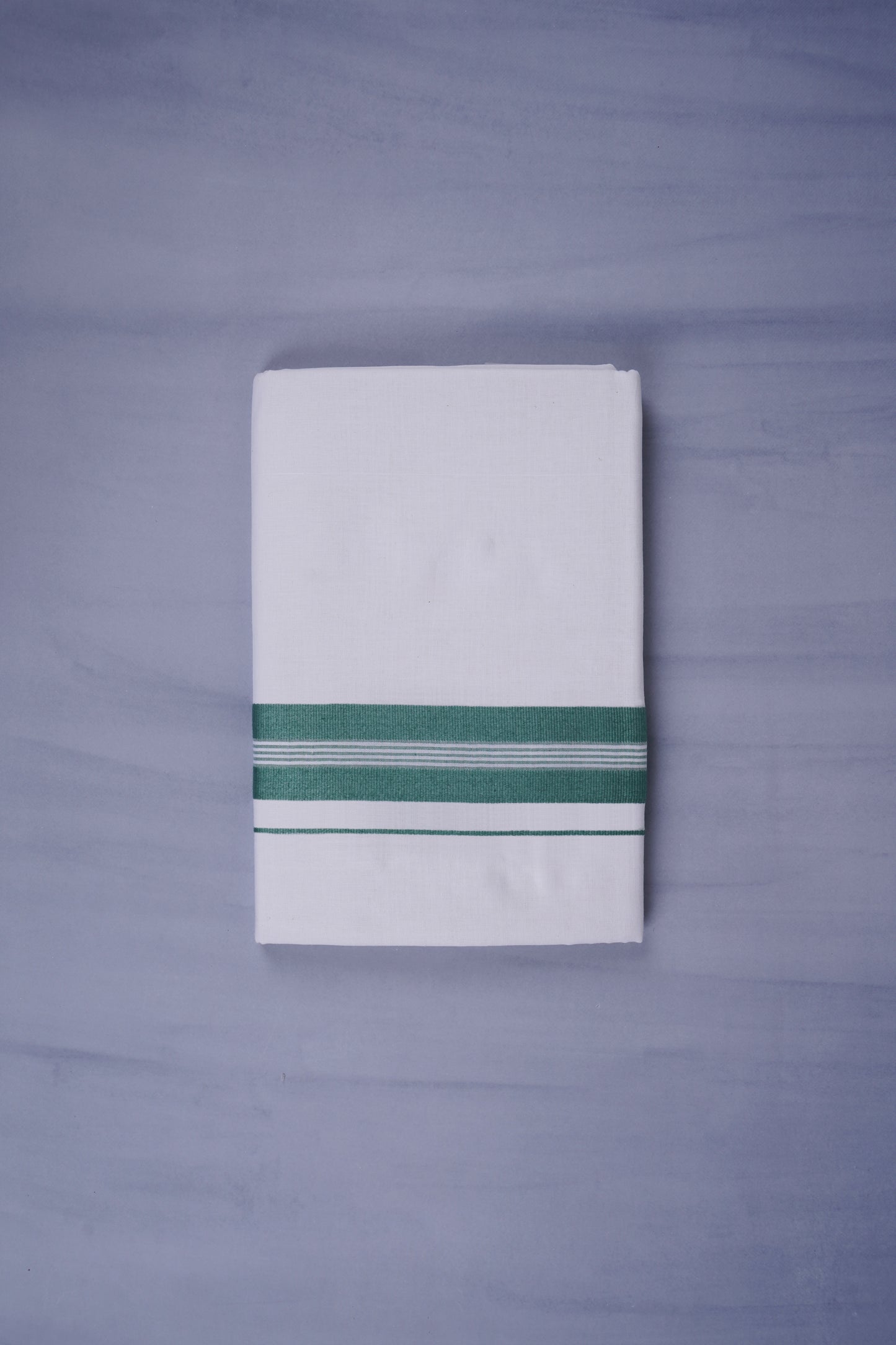 KERALOOM FINISH COTTON 331 W/D DHOTI 3.80 MTR - Green