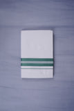 KERALOOM FINISH COTTON 331 W/D DHOTI 3.80 MTR - Green