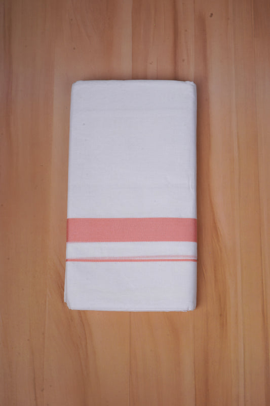 FCD-75 W/D DHOTI 3.80 MTR- LIght Orange