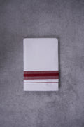 KERALOOM FINISH COTTON 326 W/D DHOTI 3.80 MTR - Dark maroon