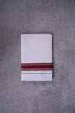 KERALOOM FINISH COTTON 326 W/D DHOTI 3.80 MTR - Dark maroon