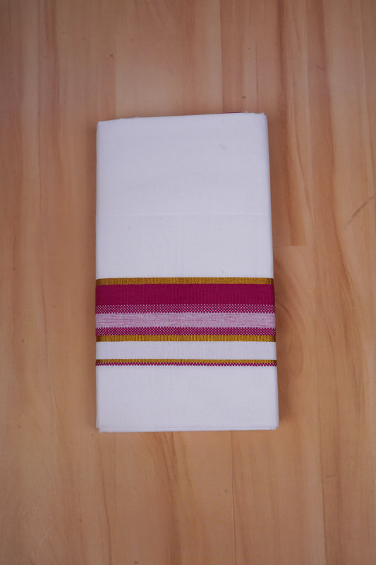 Popular Choice W/S Dhoti 2.00 MTR - Dark Pink