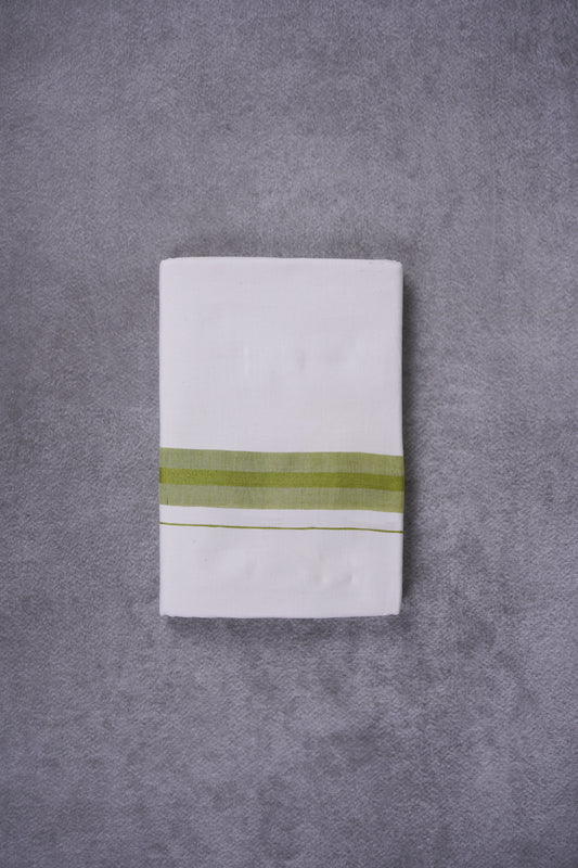 KERALOOM FINISH COTTON 326 W/D DHOTI 3.80 MTR - Green