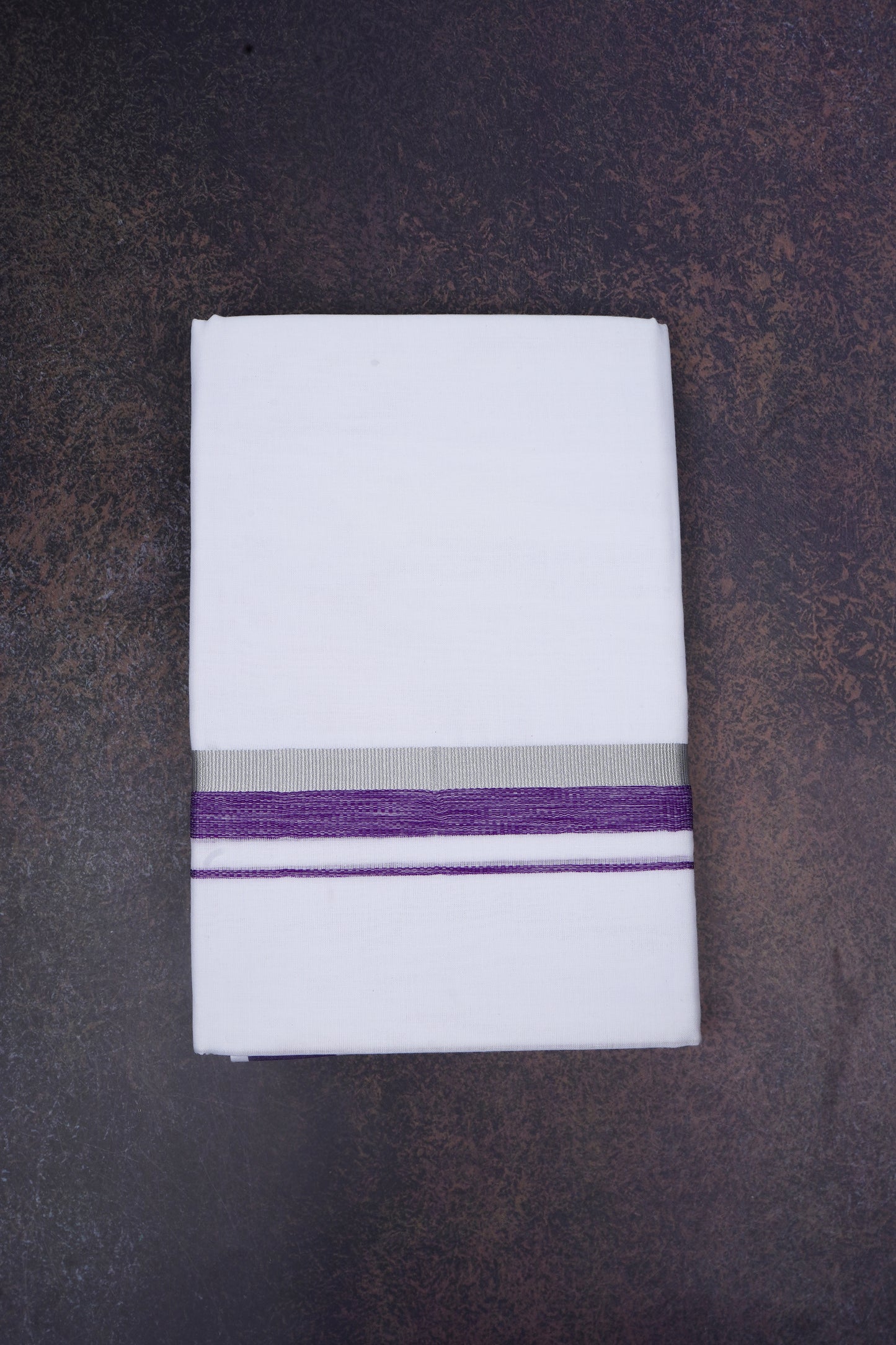 FD-168 W/D DHOTI 3.80 MTR-Dark Purple