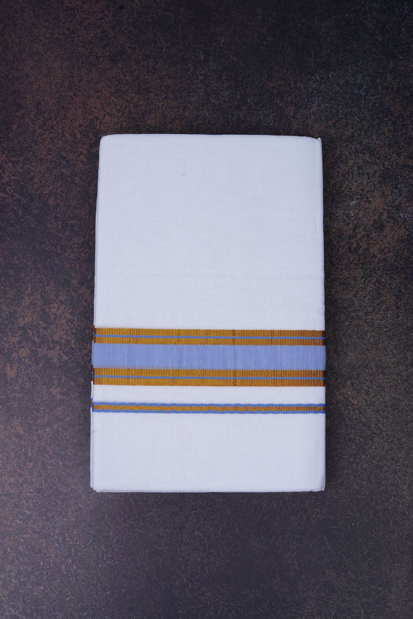 FD-172 W/D DHOTI 3.80 MTR-Blue