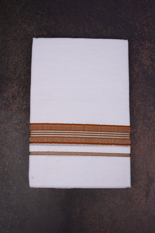 FD-166 W/D DHOTI 3.80 MTR-Brown