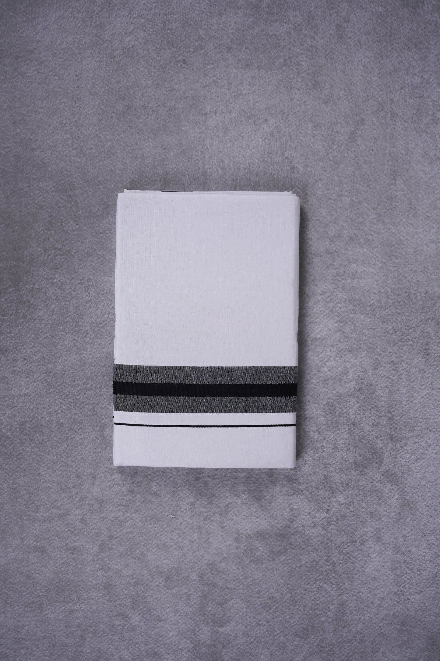 KERALOOM FINISH COTTON 326 W/D DHOTI 3.80 MTR - Black