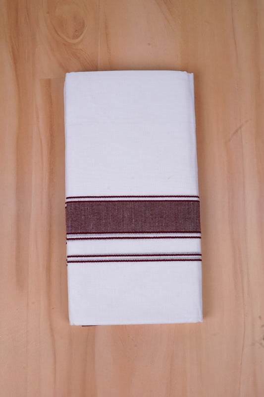 FCD-03 W/D DHOTI 4.00 MTR-Dark Maroon