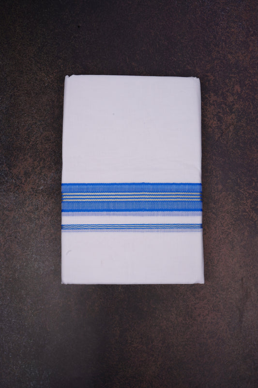 FD-166 W/D DHOTI 3.80 MTR-Blue