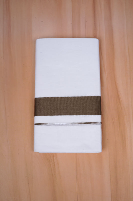 FCD-614 W/D DHOTI 3.80 MTR - L Brown