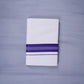 KERALOOM FINISH COTTON 329 W/D DHOTI 3.80 MTR - Dark Violet