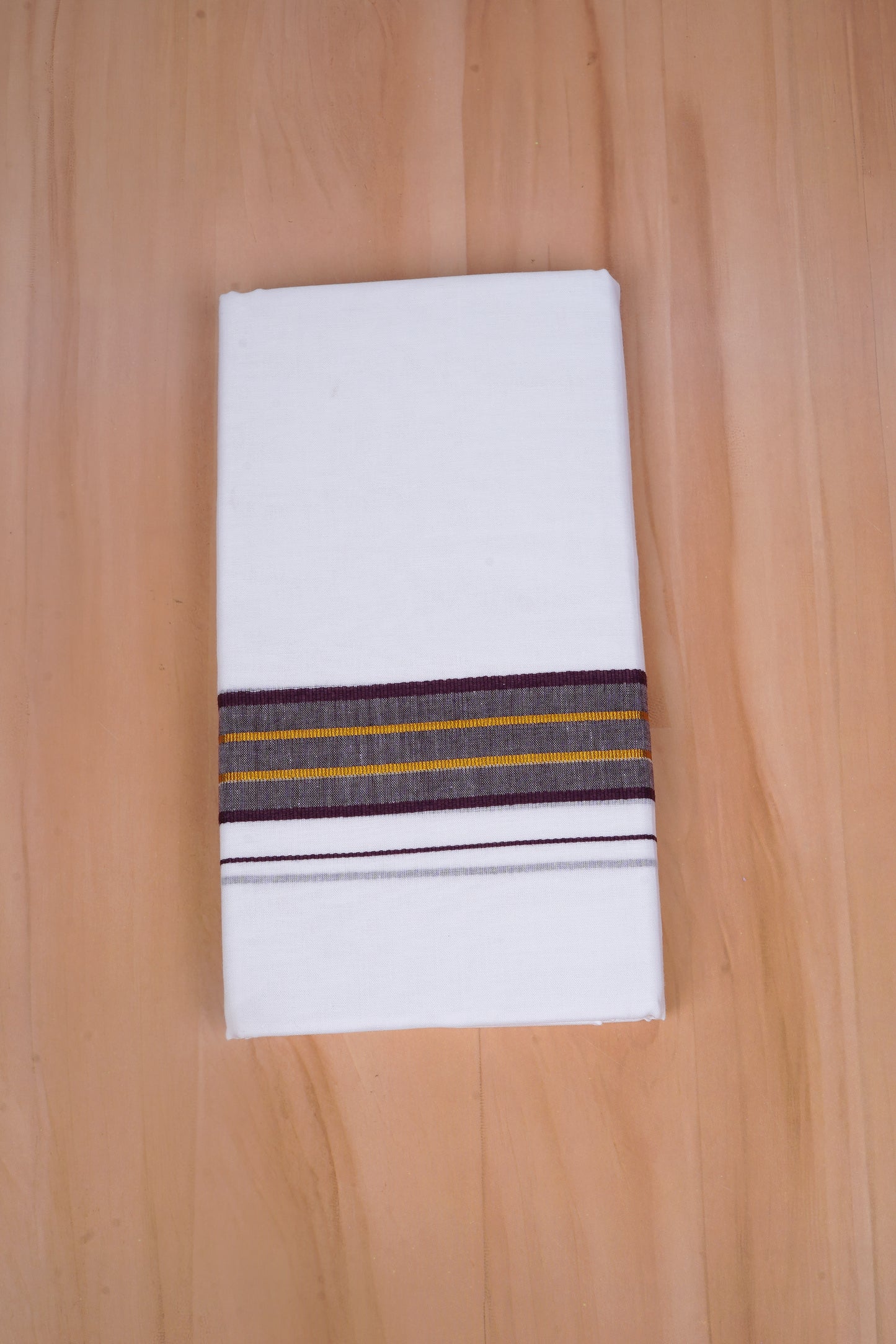 FCD-530 W/D DHOTI 3.80 MTR-Dark Maroon