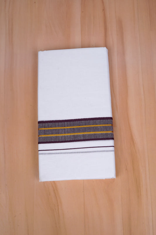 FCD-530 W/D DHOTI 3.80 MTR-Dark Maroon
