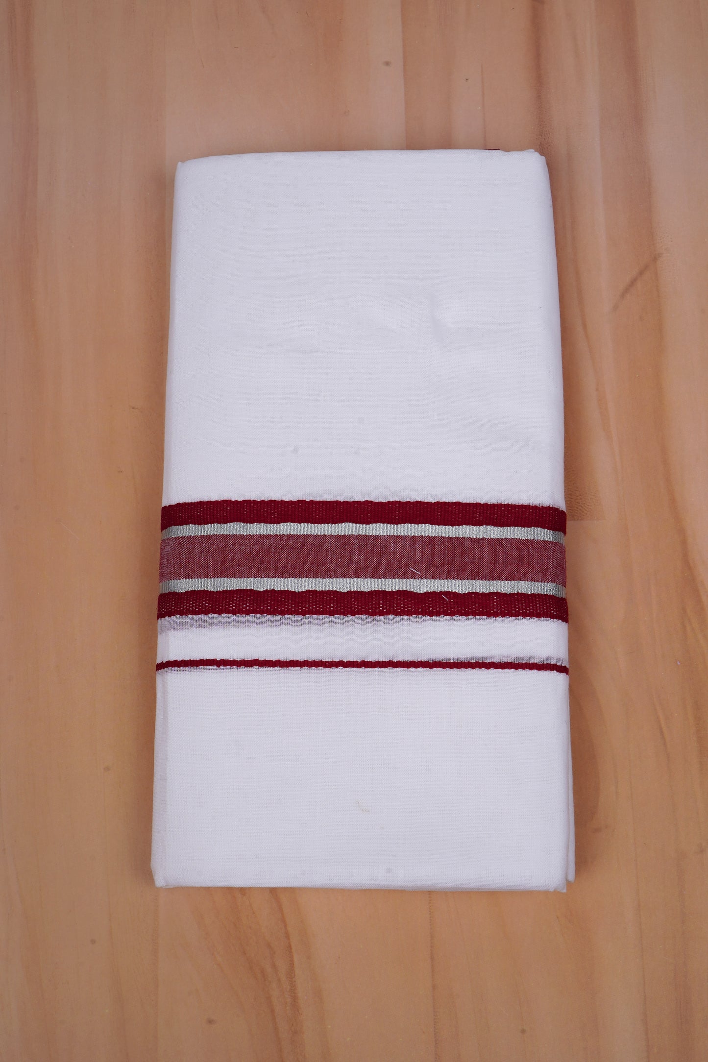 FCD-520 W/D DHOTI 3.80 MTR-Dark Maroon