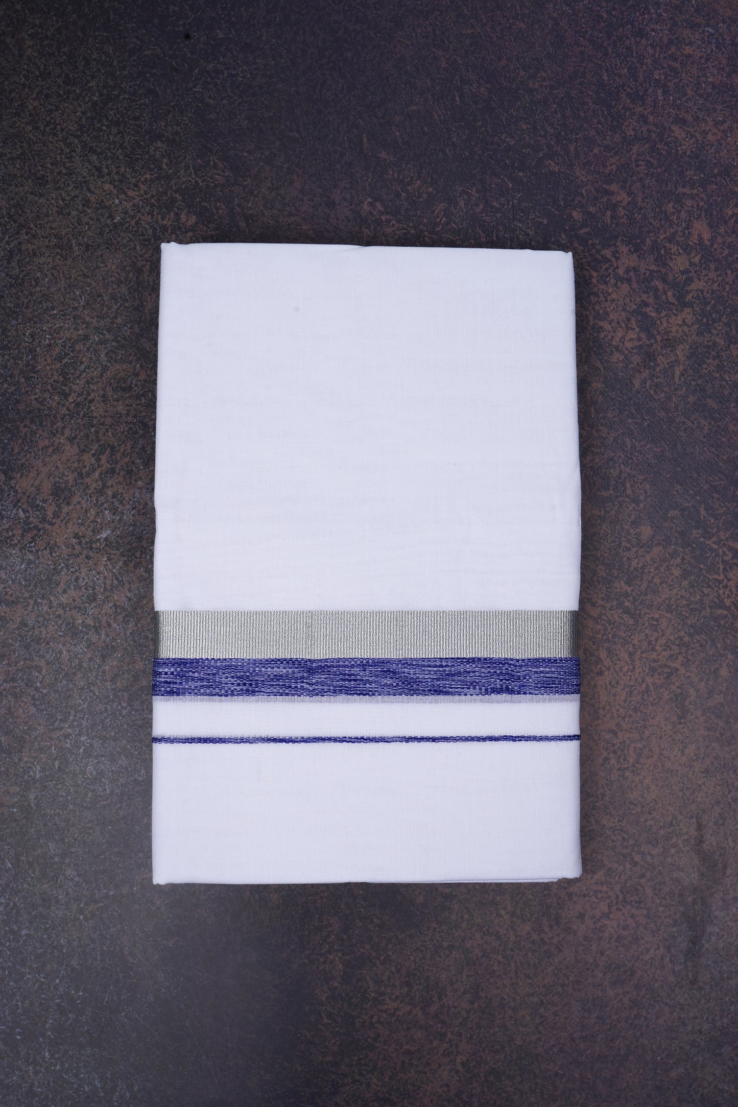 FD-168 W/D DHOTI 3.80 MTR-Dark Blue