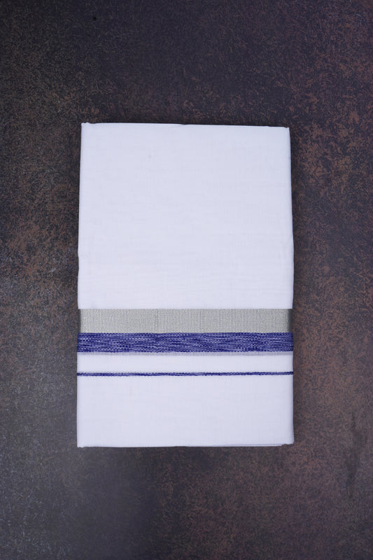 FD-168 W/D DHOTI 3.80 MTR-Dark Blue