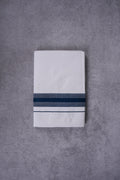 KERALOOM FINISH COTTON 326 W/D DHOTI 3.80 MTR - Dark Blue