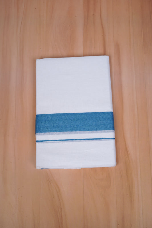 FCD-596 W/D DHOTI 3.80 MTR - Blue
