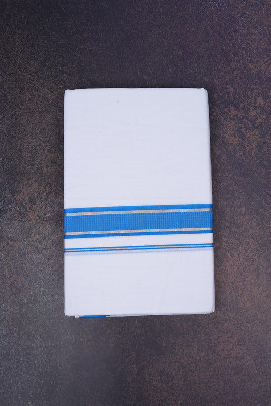FD-167 W/D DHOTI 3.80 MTR-Blue