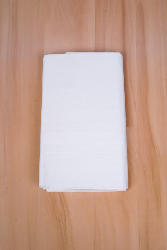PMD-10 W/D DHOTI 3.80 MTR - White