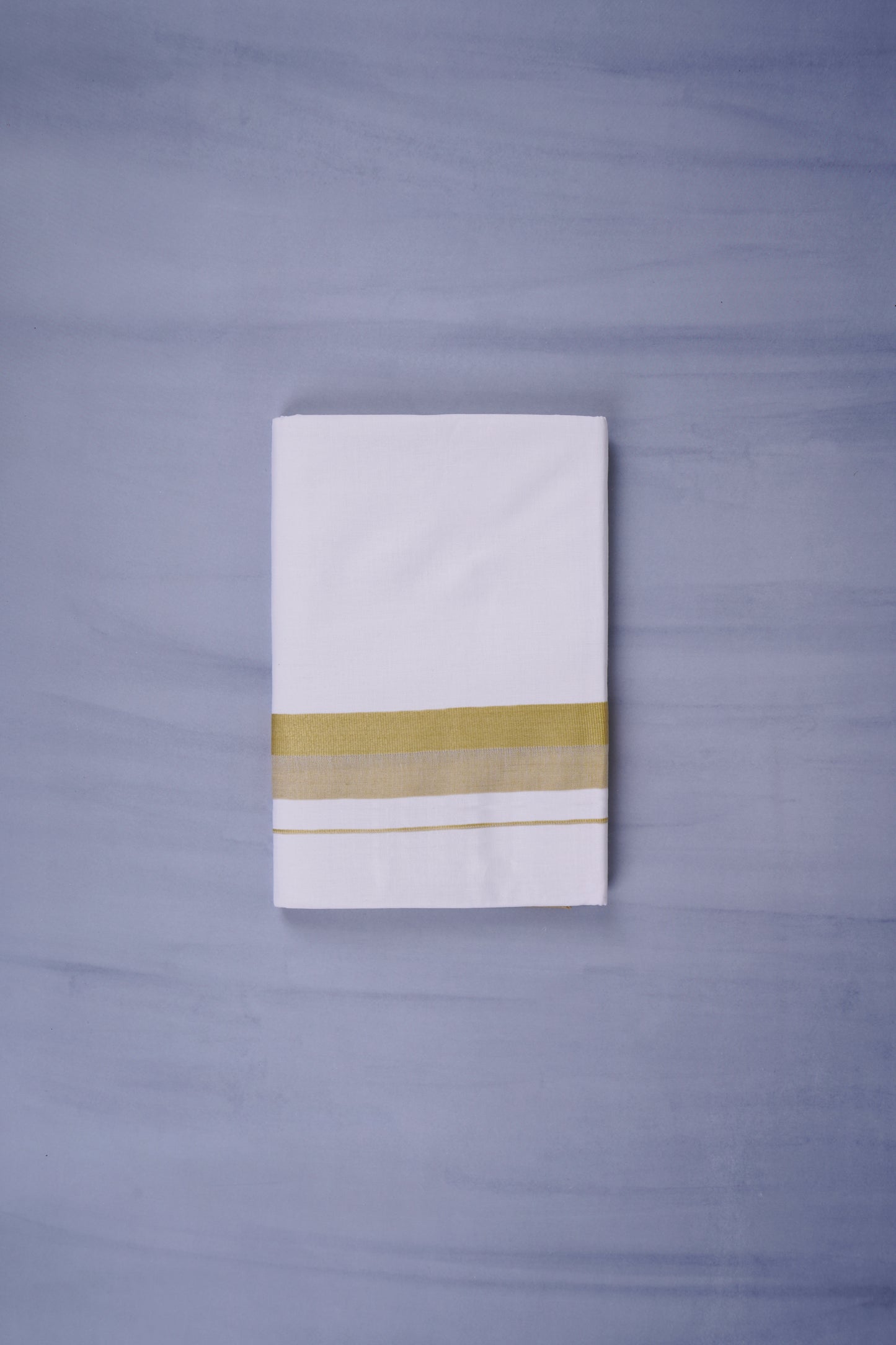 KERALOOM FINISH COTTON 332 W/D DHOTI 3.80 MTR - Gold Yellow