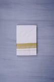 KERALOOM FINISH COTTON 332 W/D DHOTI 3.80 MTR - Gold Yellow