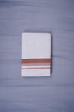 KERALOOM FINISH COTTON 327 W/D DHOTI 3.80 MTR - Brown