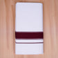 FCD-487 W/D DHOTI 3.80 MTR-Dark Maroon
