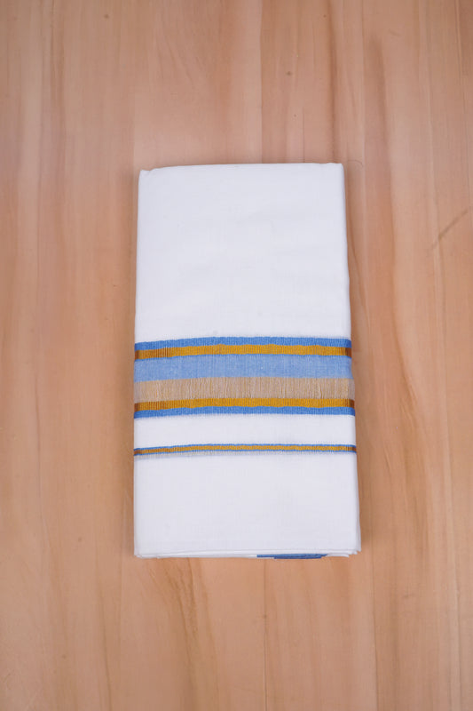 FCD-519 W/D DHOTI 3.80 MTR-Light Blue