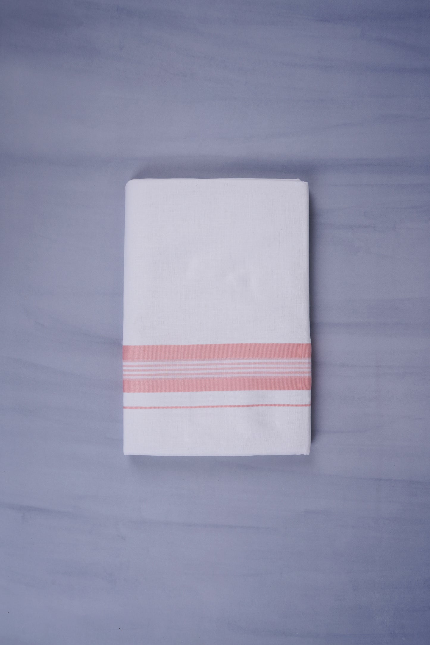 KERALOOM FINISH COTTON 331 W/D DHOTI 3.80 MTR - Light Pink