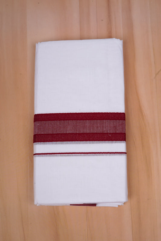 FCD-391 W/D DHOTI 3.80 MTR- Blood Red