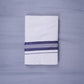 KERALOOM FINISH COTTON 329 W/D DHOTI 3.80 MTR - Navy Blue