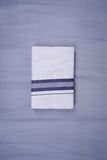 KERALOOM FINISH COTTON 329 W/D DHOTI 3.80 MTR - Navy Blue